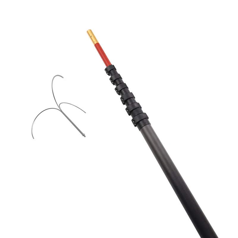 Best quality easy carry carbon fiber extension rod lightweight pole extender carbon fiber telescopic pole tube for sale