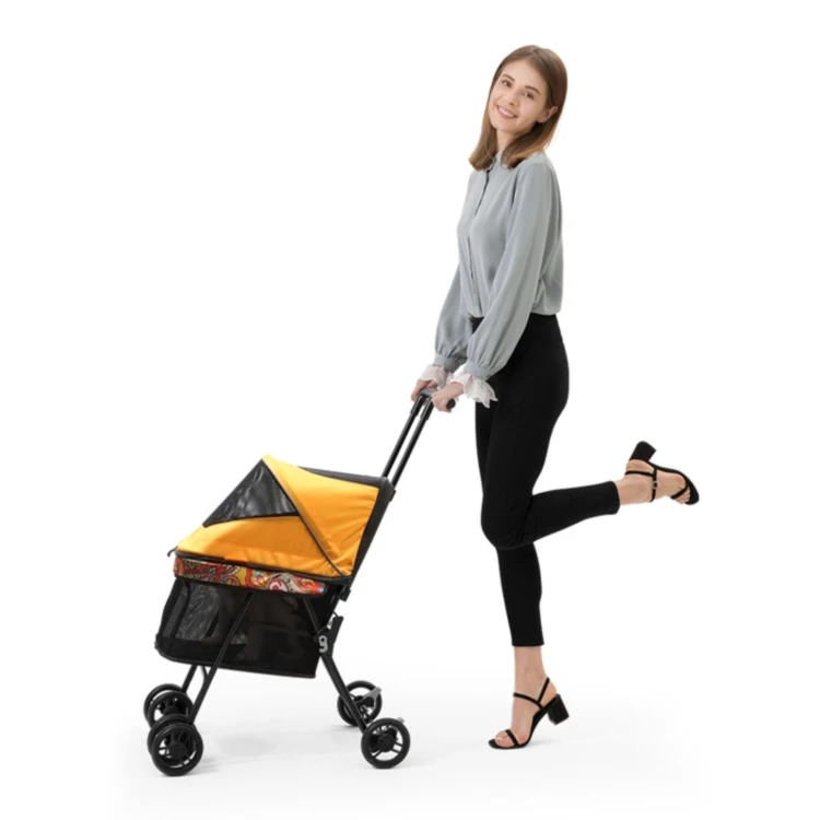 
Wholesale Travel Outdoor Folding Pet Stroller With Aluminum Alloy Frame 