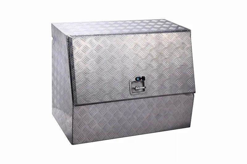 Heavy Duty Aluminum Purpose Underbody Lock Storage Trailer Truck Trailer Chest Box Underbed Tools Organizer with Side Handle