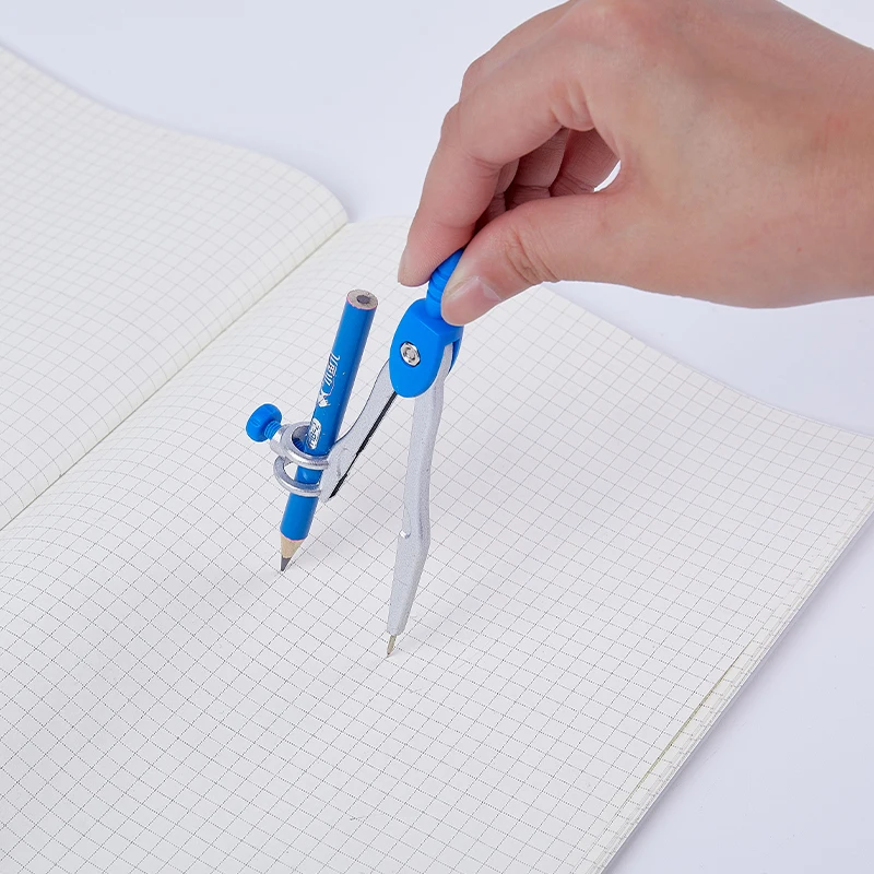 Набор школьных компасов с геометрическим рисунком комплект из 7 предметов для студентов портативные профессиональные инструменты рисования