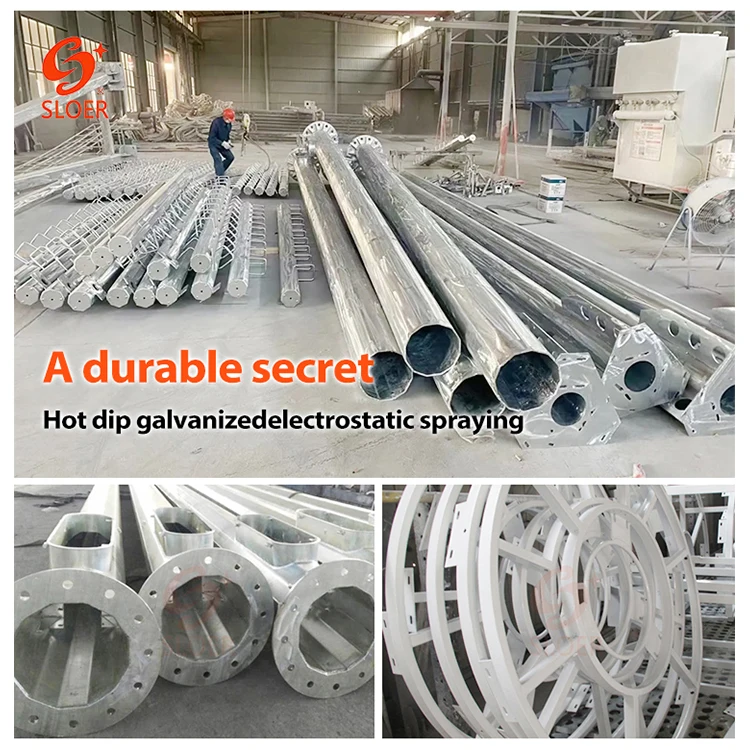 15M 20M 25M 30M 35M 40M 45M Led High Mast Lighting For Football Stadium