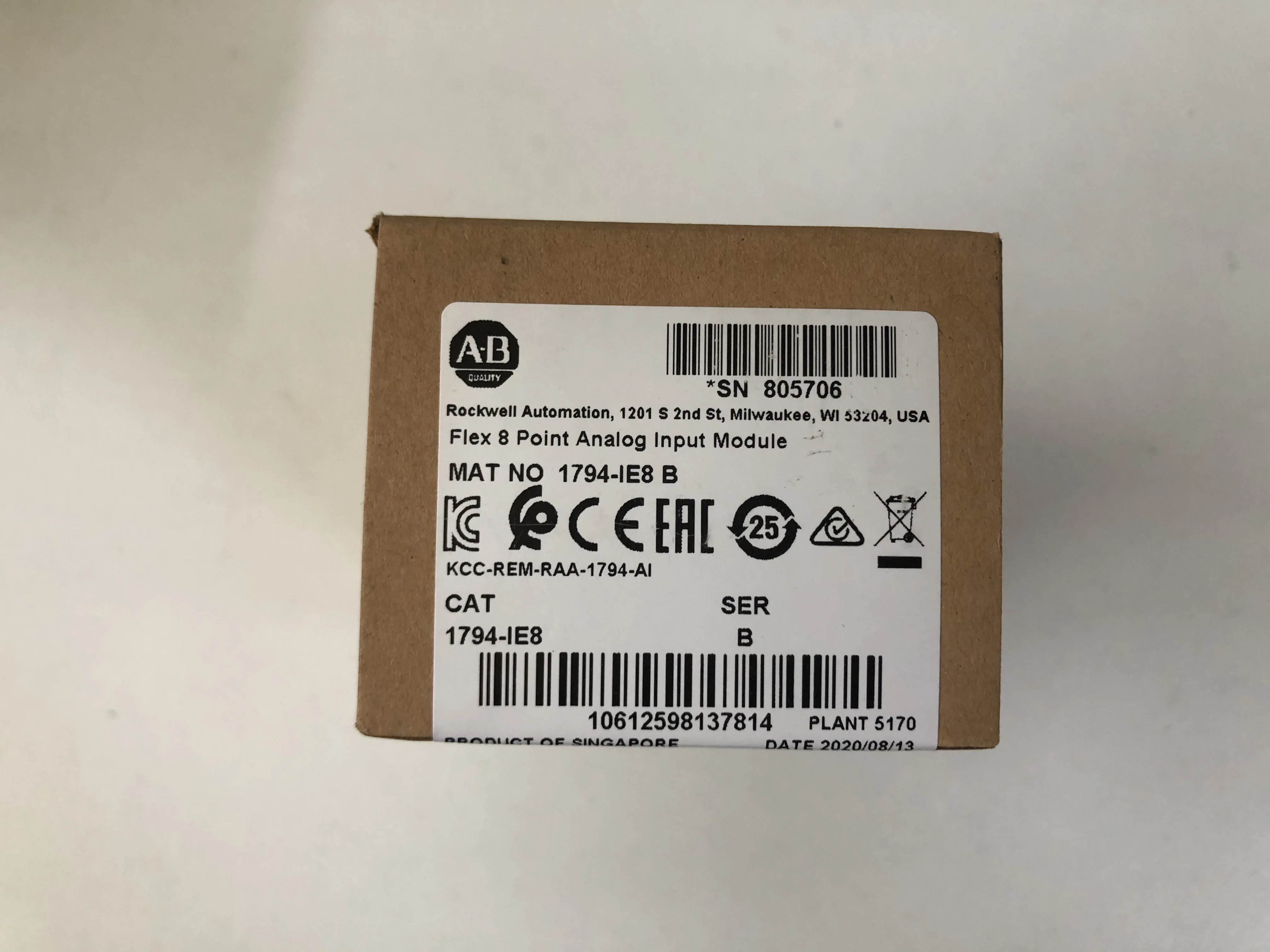ALLEN BRADLEY 1794-IE8 гибкие входные и выходные аналоговые модули ввода/вывода