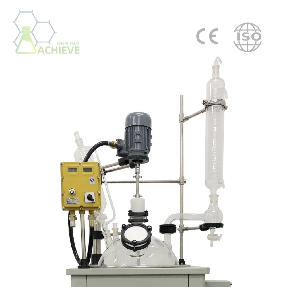 Chemical laboratory equipment single layer glass reactor glass reactor 100l