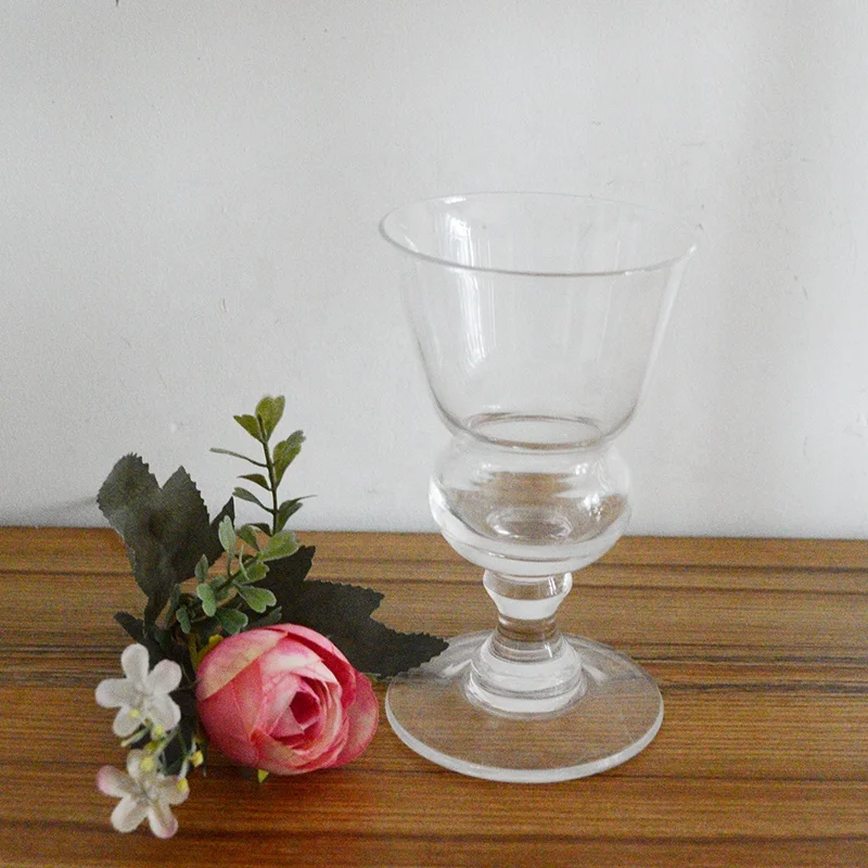 Unique design clear absinthe glass decorative stemmed glass