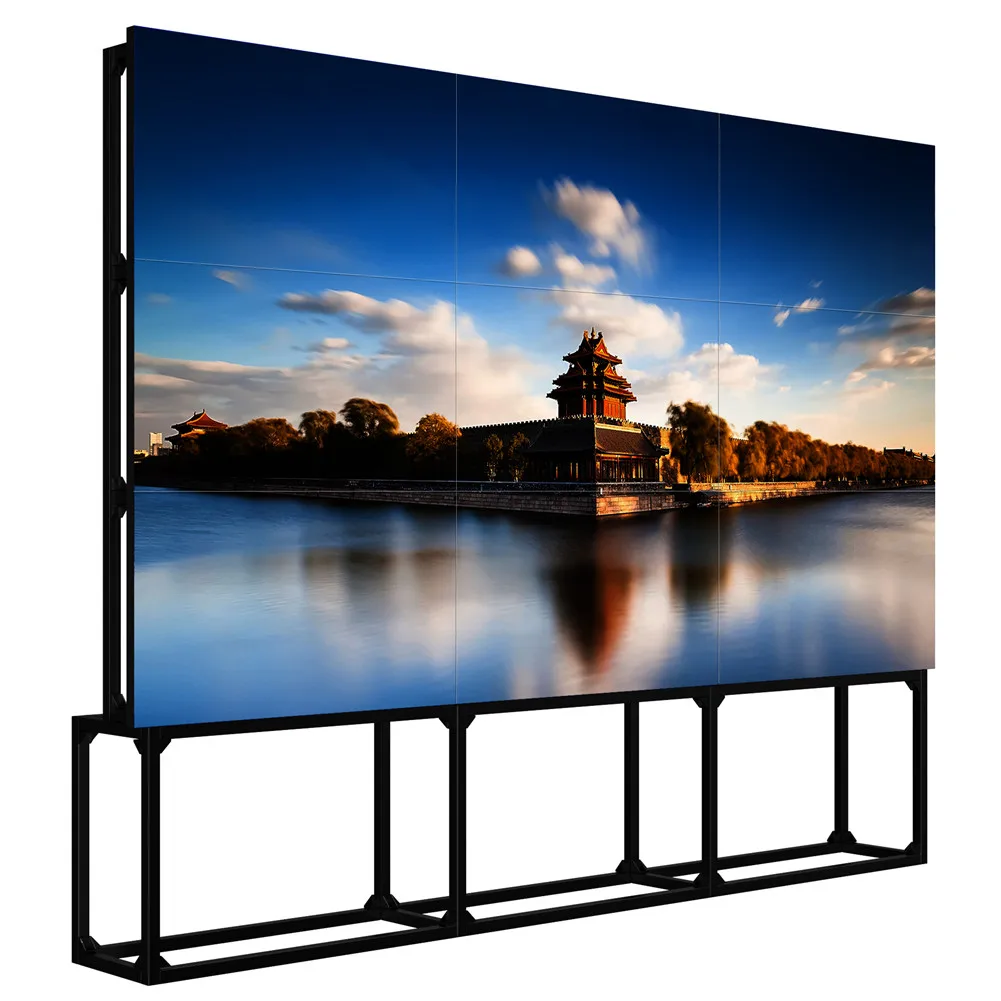 Best wireless lcd advertising display 46 inch 3x3 video wall digital signage media player advertising box LED digital signage