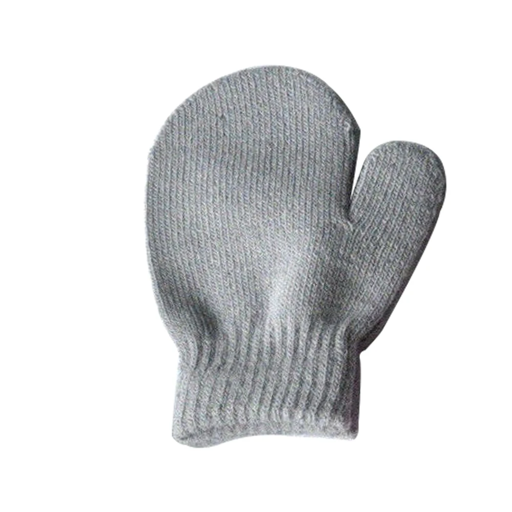 High Quality Winter Warm Children Acrylic Knitted Mittens Winter Gloves