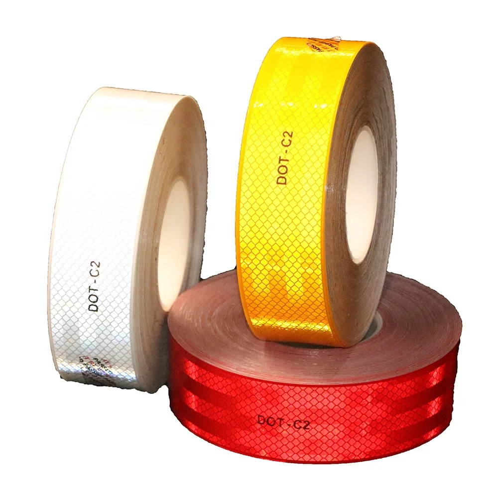 Self Adhesive 5.08cm*45.7m Standard Size Original Sealed Edge Technology  DOT-C2 Conspicuity Reflective Tape