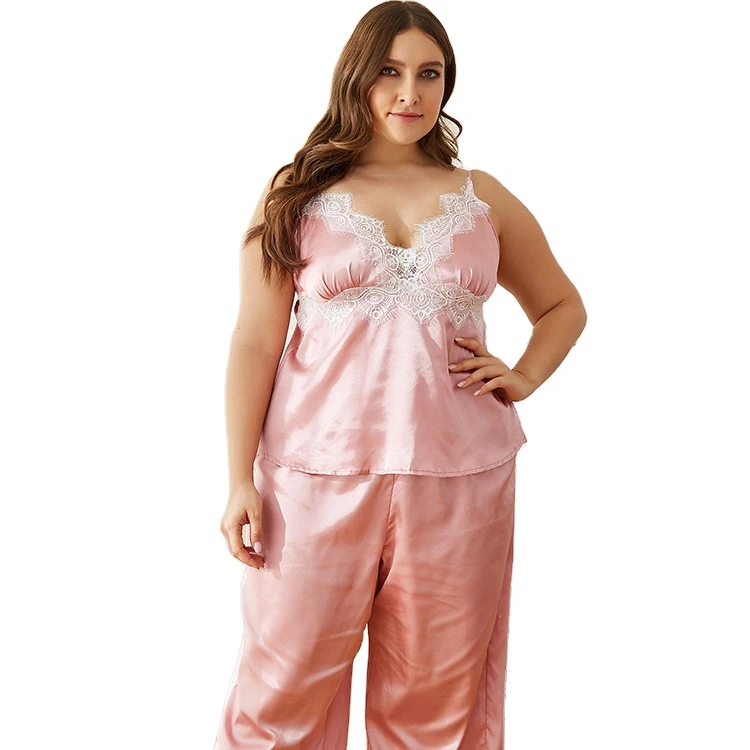 
2021 горячая Распродажа кружевной сексуальный очень большой топ с лямкой на шее Домашняя одежда пижамы для женщин 