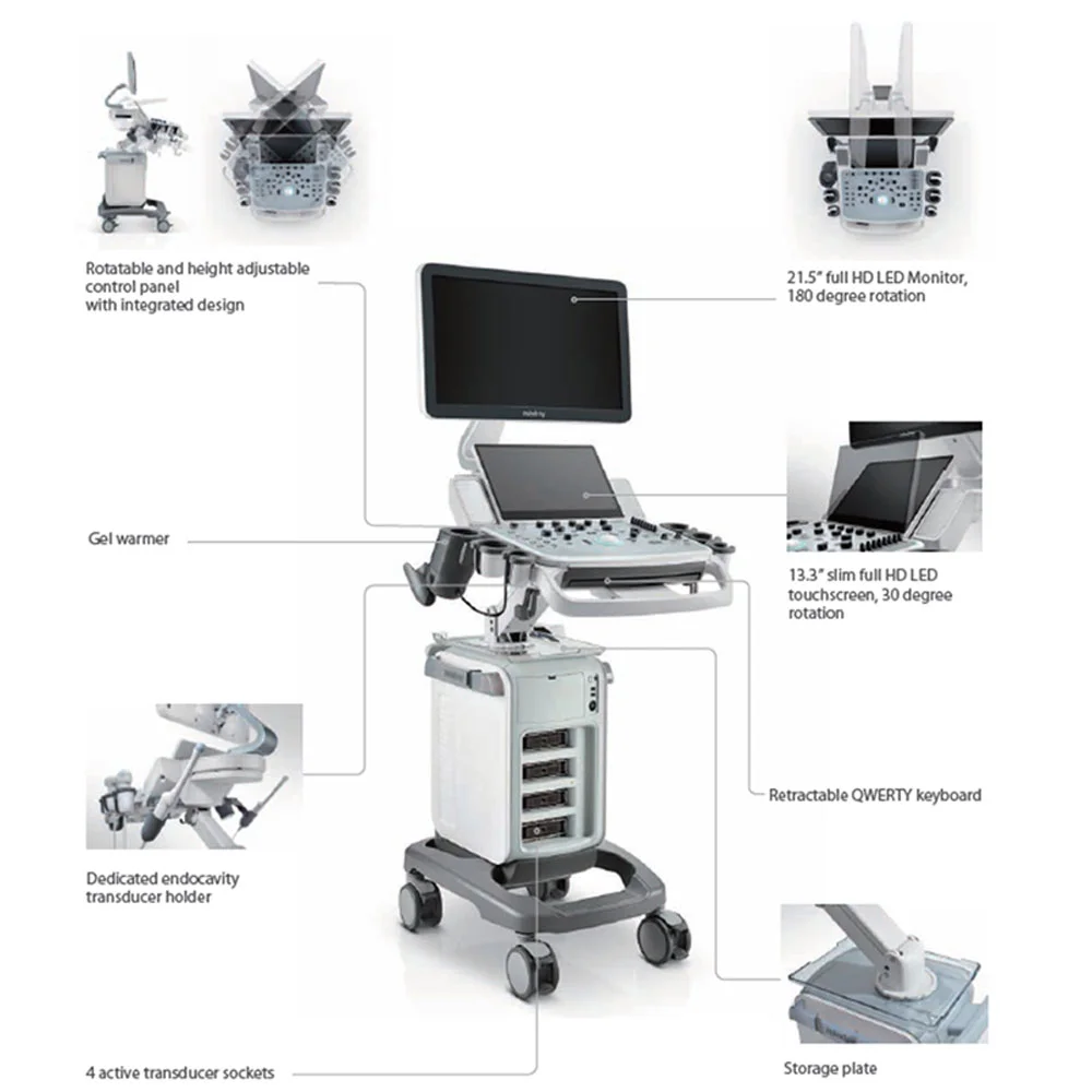 Хорошее качество Mindray DC-40 медицинский Цветной Допплер ультразвуковой аппарат сканер 4D 5D