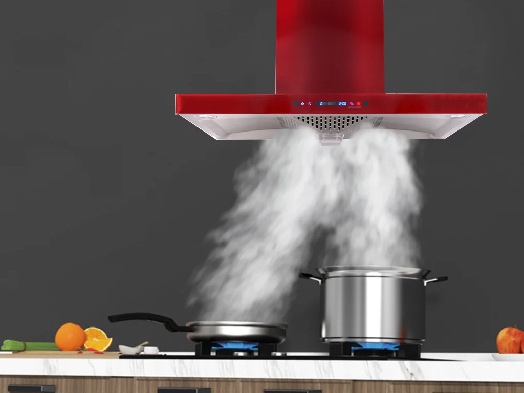 
Gesture Switch 220V Chimney Wall Mounted Stainless Steel Vented Range Hood 