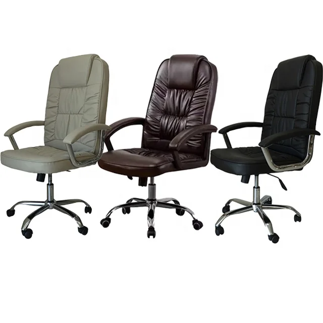 High Quality Luxury Ergonomic Office Chair Soft Cushion Boss CEO Leader Staff Meeting Room Modern PU Leather Fabric Office Chair