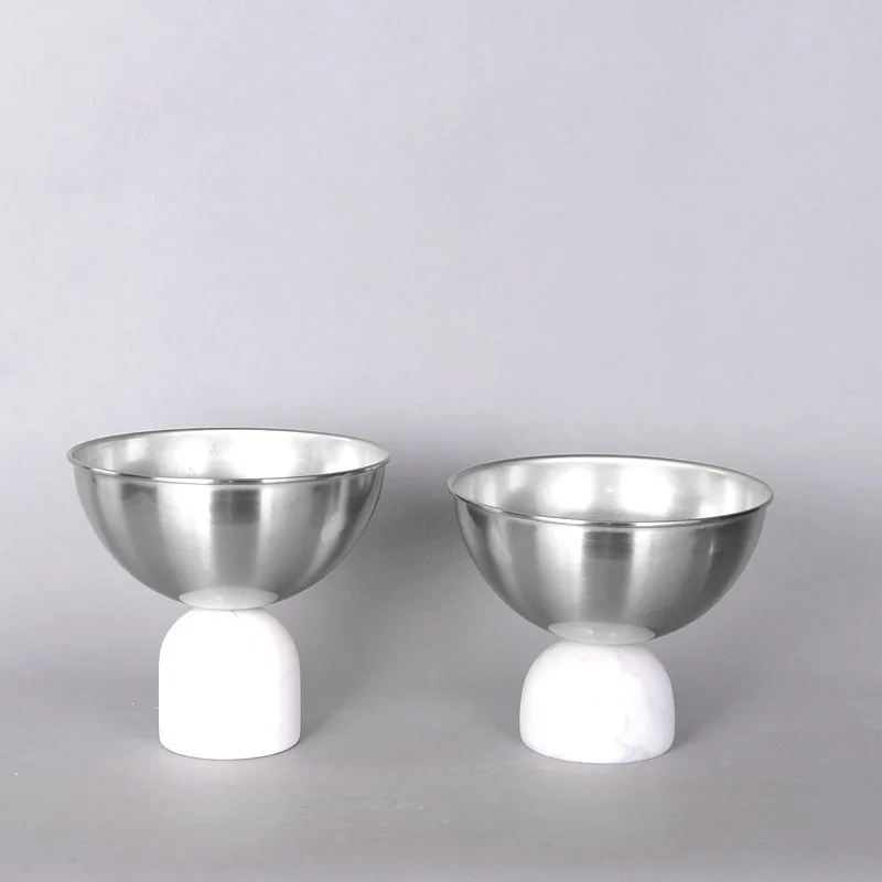 Glass Bowl Home Decorative Furnishings High Foot Fruit Dessert Plate With Base