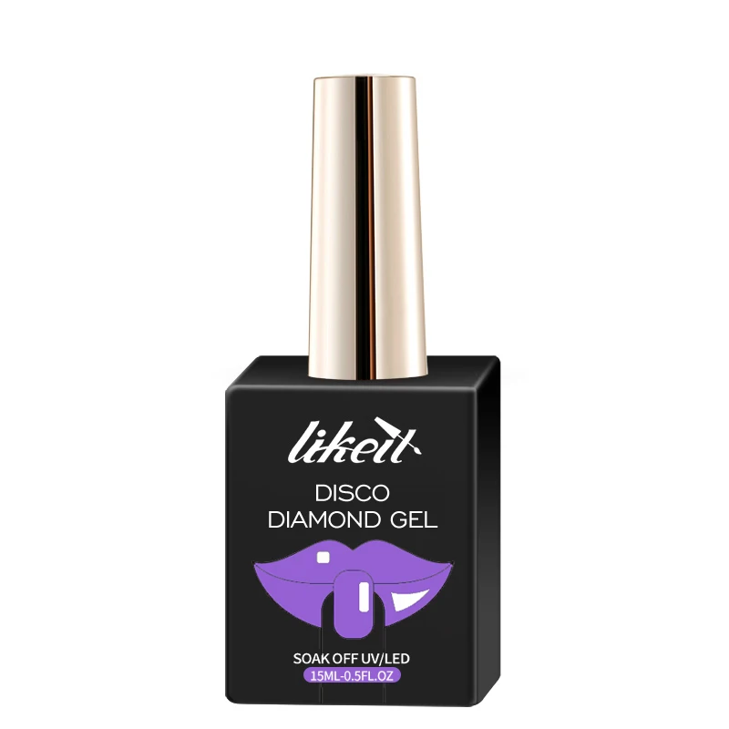 High Pigment Disco Nail Art Gel Dazzling Reflective Disco Uv Nail Gel Polish Painting Disco Gel Paint Nail Art