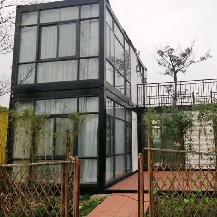 Flat Pack Container House Two Bedroom Fire Proof Ready Made Prefab Container 20ft 40 Ft 20ft / 40ft or Customerized ISO & CE