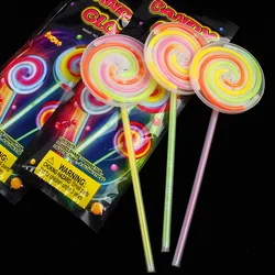 Waterproof Factory Wholesale Mix Color Neon Lollipop Shape Glasses Light Stick Bulk Glow Stick Party Pack For Kids