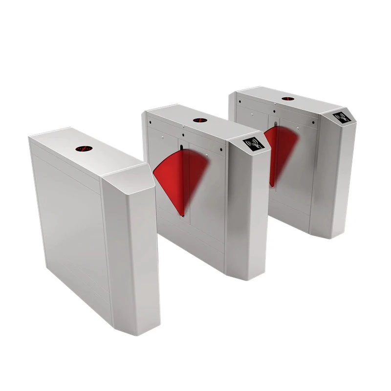 Best seller pedestrian flap barrier turnstile door with rfid reader