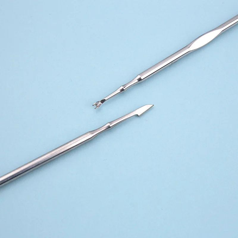 Best quality stainless steel cuticle nail pushers for remover gel polish dead skin