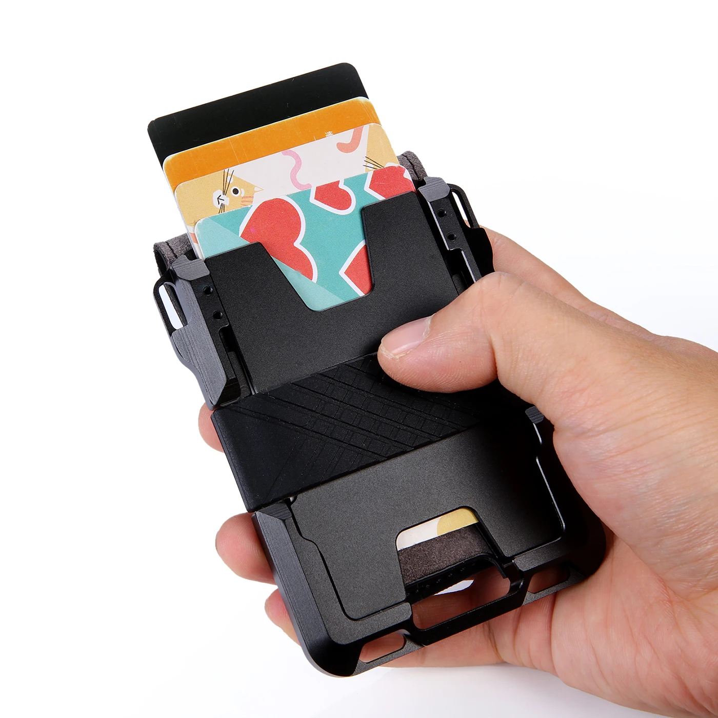 Лидер продаж 2020 держатель для кредитных карт с RFID-защитой Металлический Алюминиевый Многофункциональный Карманный Кошелек смарт-карт мужчин и