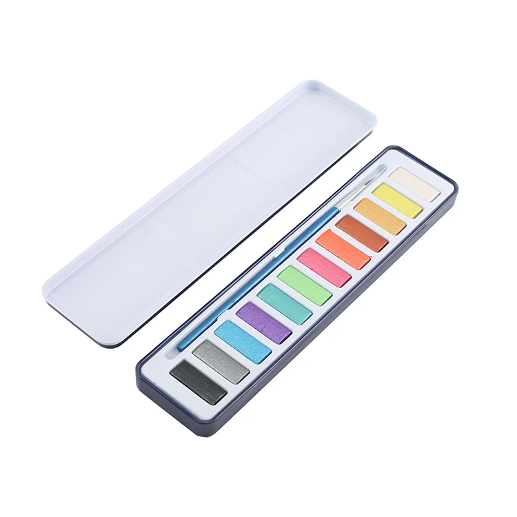 Hot Selling 18 colors solid watercolor Paint Sets