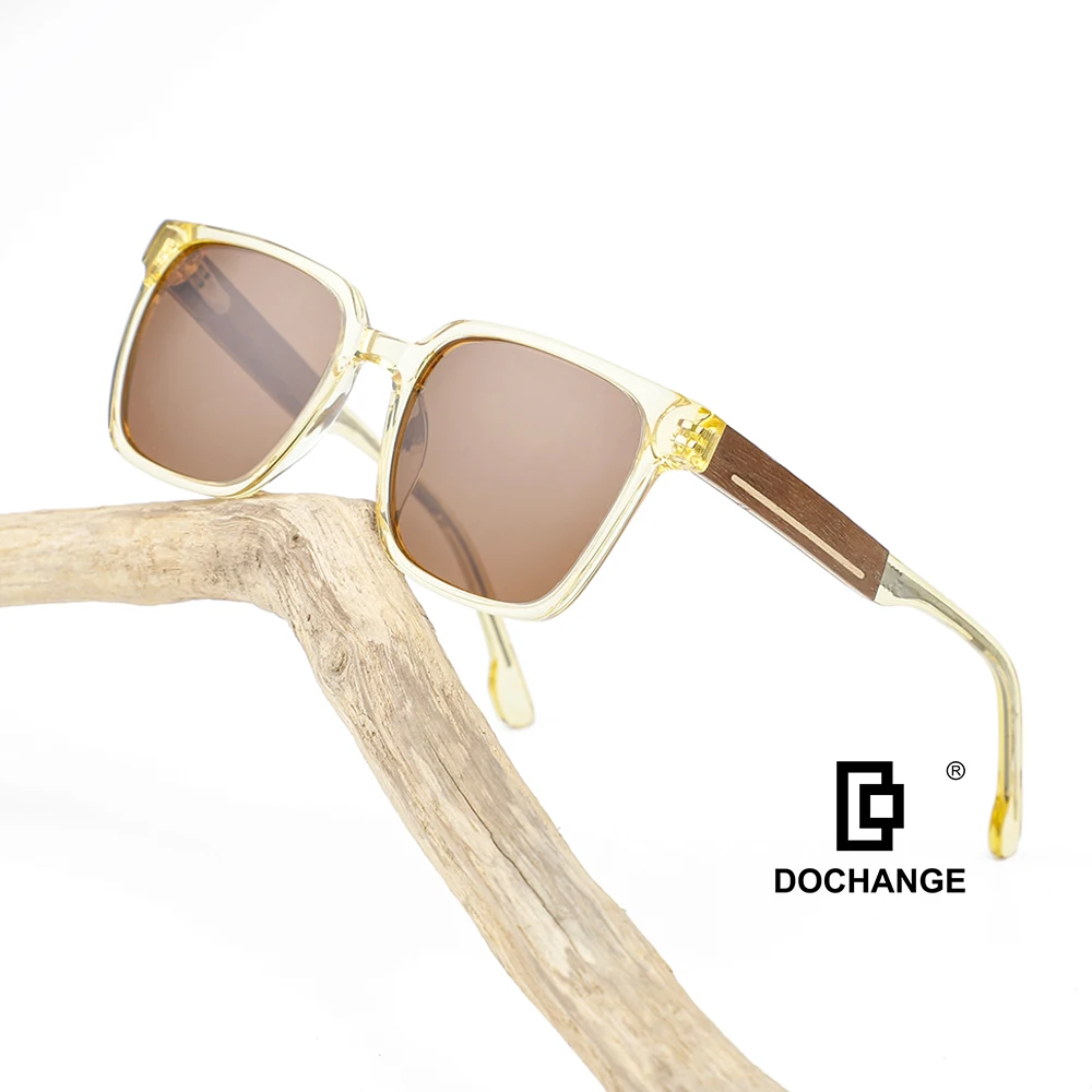 ODM/ OEM Acetate Recycled Classic Wood Sunglasses Unisex Vintage Eco-friendly Eyewear Men Women
