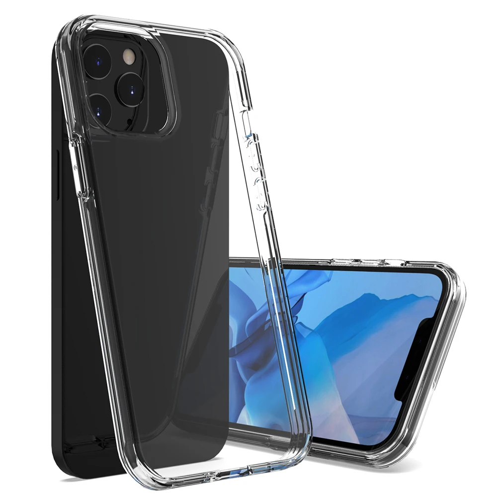 For iPhone 6G 7G 8G Plus 11 Pro Max Transparent Shockproof Mobile Back Shell Cover Phone Case For Apple
