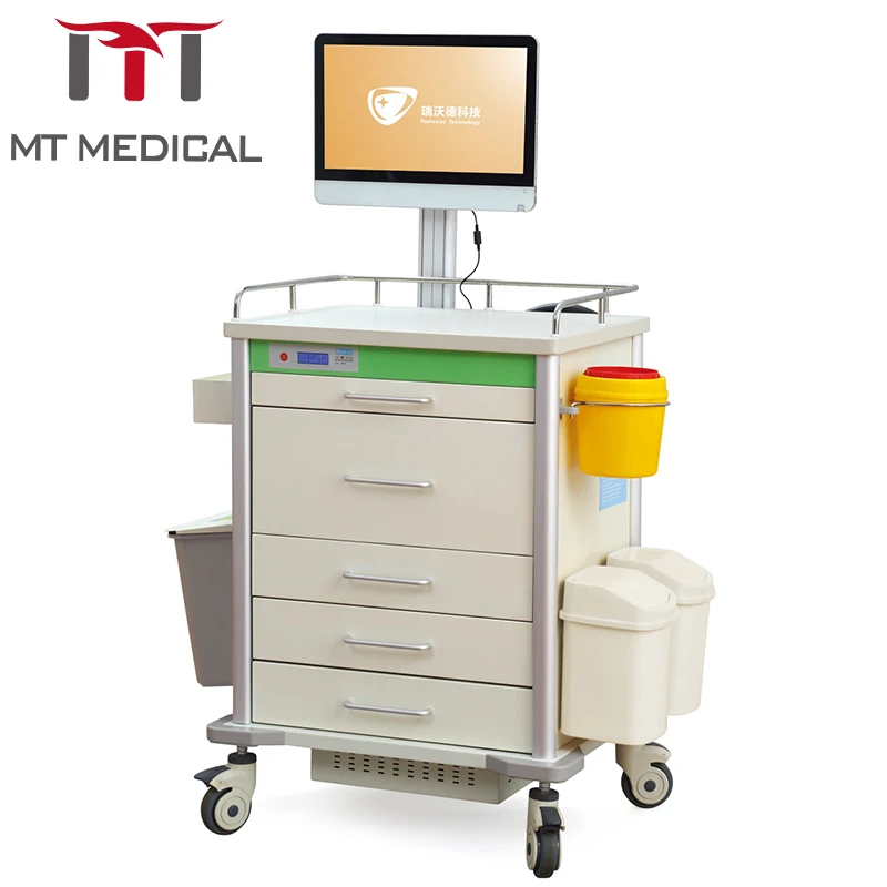 MT MEDICAL Mobile Hospital Workstation Cart Hospital Vehicle Medical Apparatus Medicine Trolley Hospital Equipment