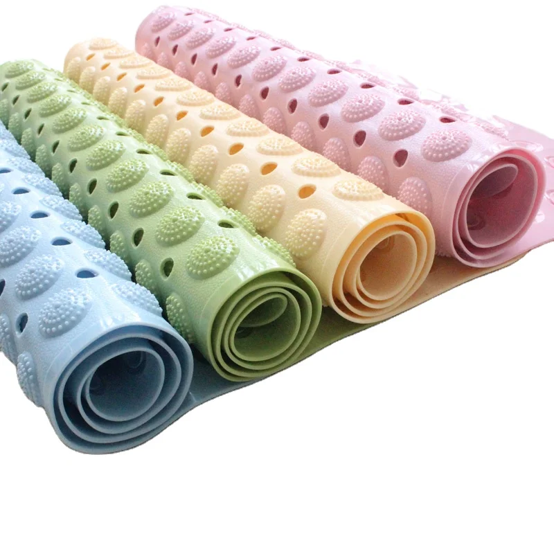 PVC anti-slip mat bathroom TPR plastic non slip floor mat soft and water absorbent rugs/shower bath tub mat