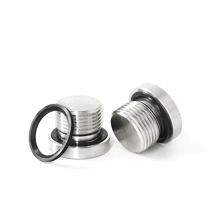 Customized Yufu Carbon Steel Npt Threaded Plug M2 M3 M4 M5 M6 Hex Head Threaded Plug BSP Plug hydraulic parts