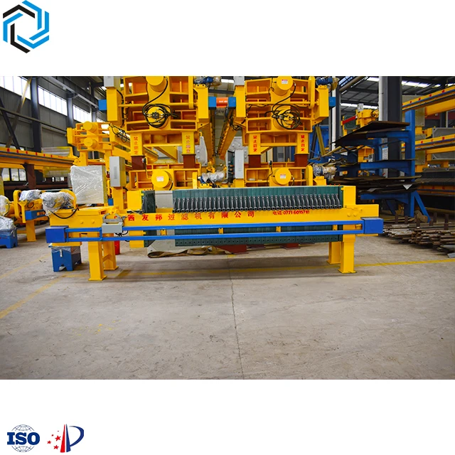 Small sludge sewage treatment equipment automatic mud 100 square van filter press automatic plate frame