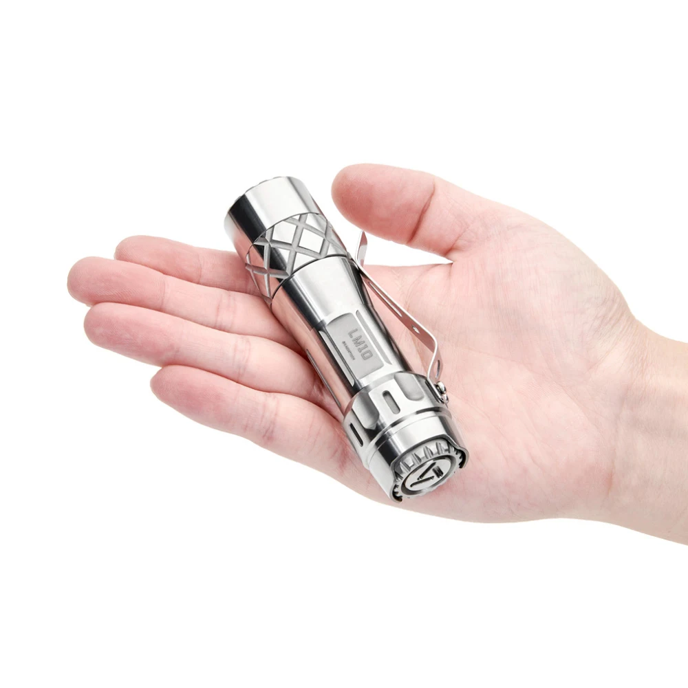 LuminTop LM10 10th Anniversary Flashlight titanium 2800lumens ipx8 XPL 219C SST20 LED torch easy to use Aduril UI