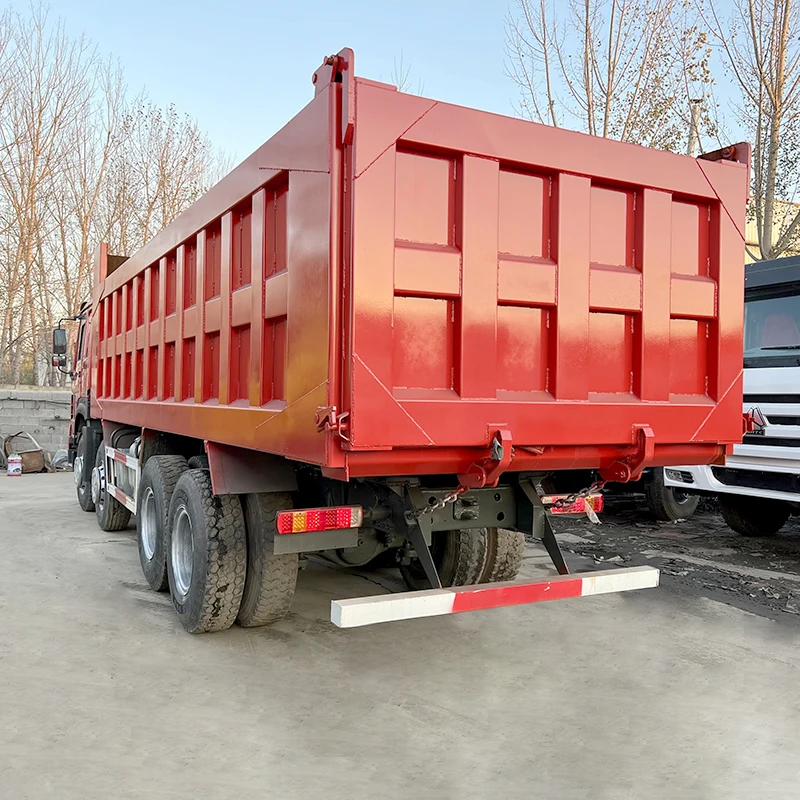 low price cheap howo 8x4 dump truck second hand 375 hp diesel heavy duty truck
