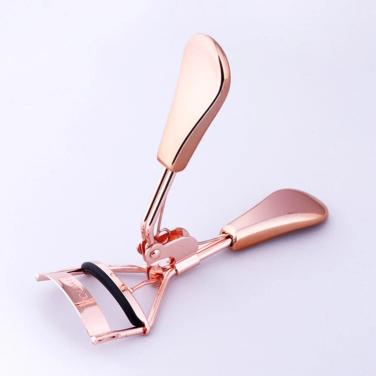 Custom Logo Rose Gold Eyelashes Curler Applicator Eye Lash Clip