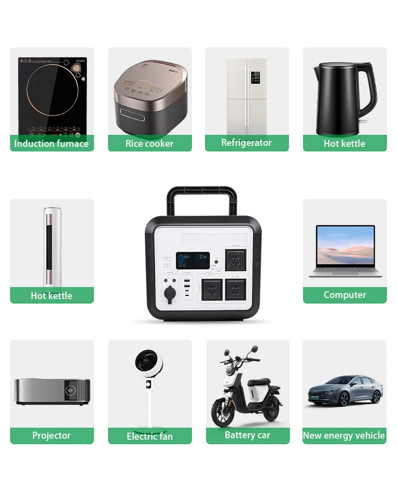 Custom 1200w lithium battery portable energy storage power supply outdoor portable solar power station