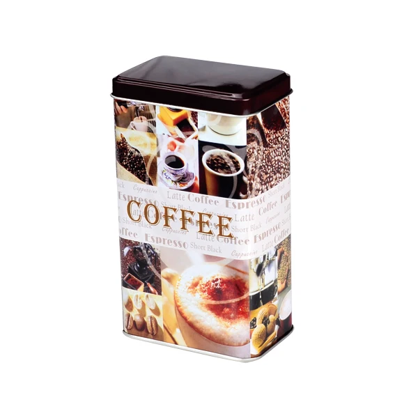 Custom Rectangle Metal Tea Tins for Tea Can Packaging