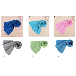 multi-color instant cooling ice towel Microfiber long sports towel for workouts