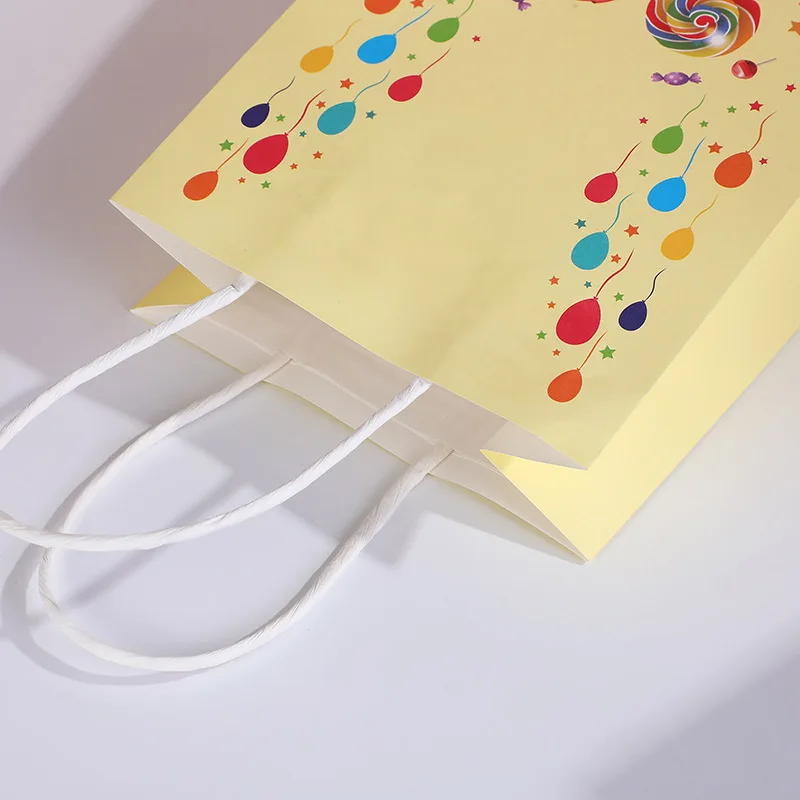 Wholesale candy gift bags business holiday party decorative bags with handles paper bags