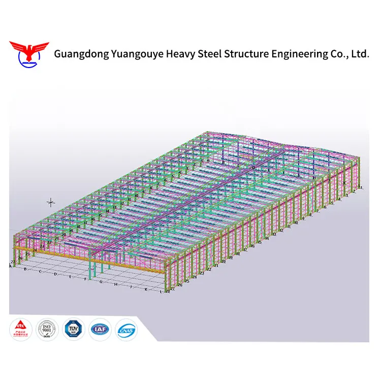 Guangdong YGY prefabricated carbon steel structure for large buildings, stadiums, soccer fields, swimming pool