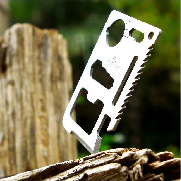 Credit Card Knife Stainless Steel Multi-function Pocket Credit Survival Tool Card  Knife