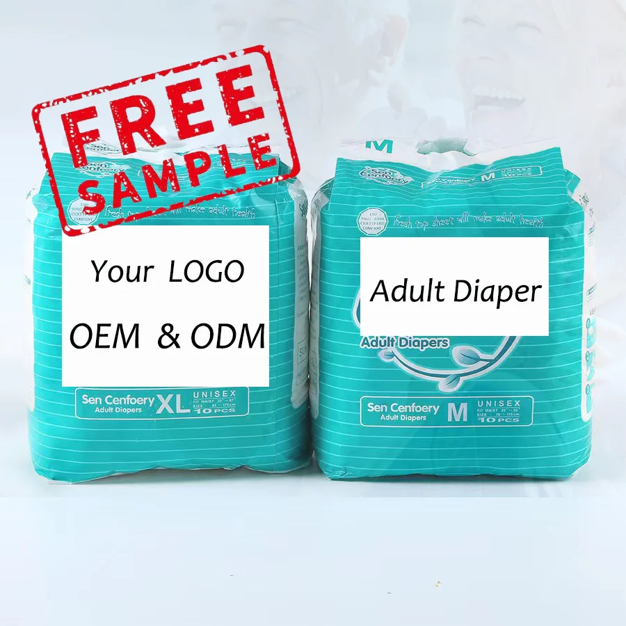 Wholesale Cheap In Bulk Elderly Nappies For Unisex Ultra Thick Adult Diapers Disposable Printed Abdl Free Sample Xxl