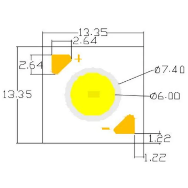 High quality cob led light Bridgelux 1313 chip 3w - 18w 9v 15v 21v 30v 36v 45v with 3000k 4000k 6000k cct