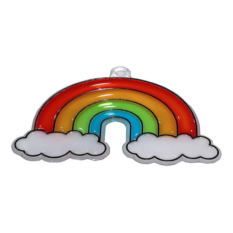 High Quality Window Art DIY Fruit Suncatcher Craft Kit with 6 Colors Acrylic Paint for Children Painting Gift