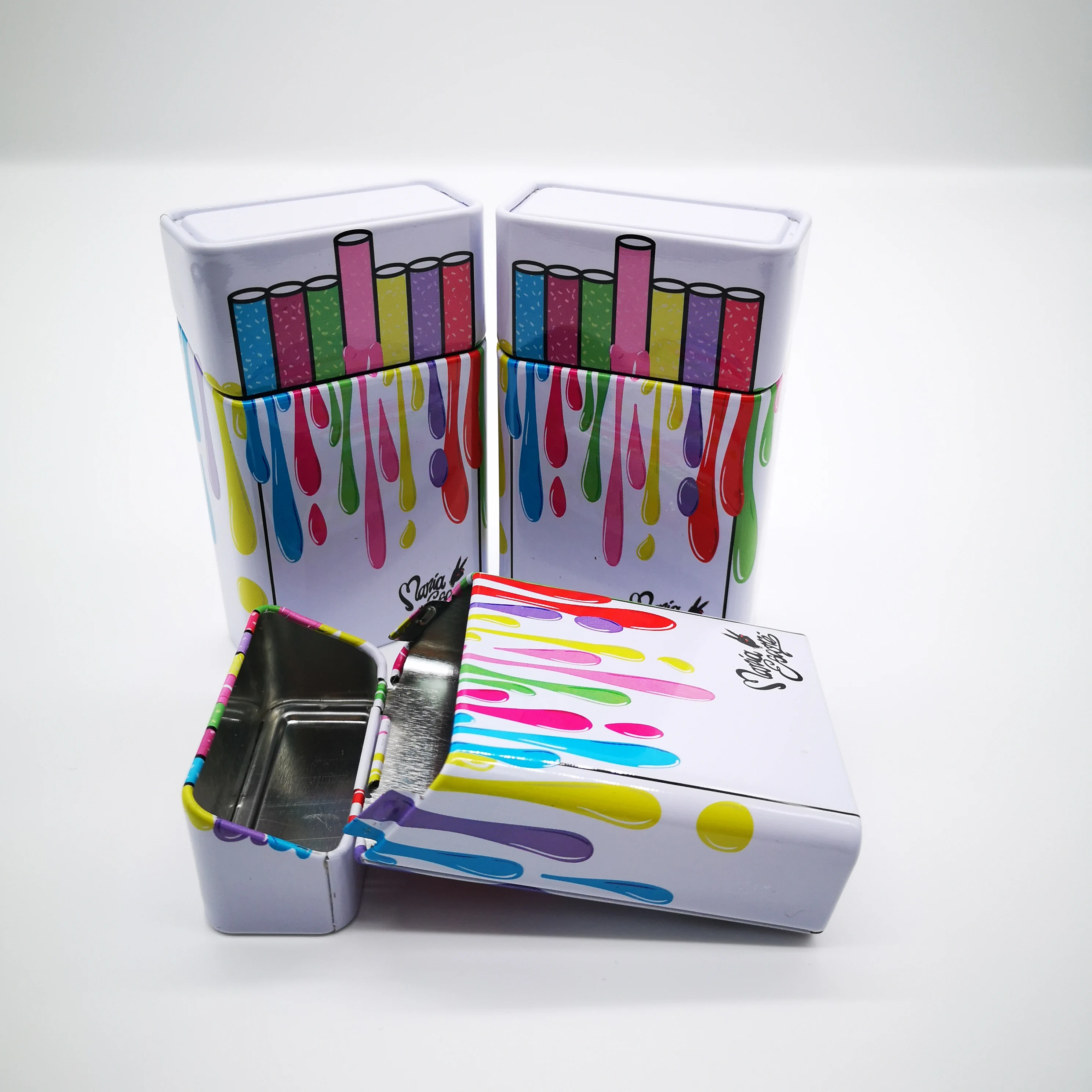 
10 and 20 cigarette packaging tin box cigarette tin case 