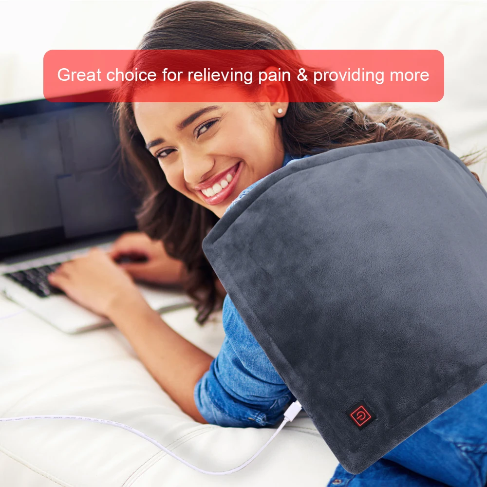 USB electric moist heating pad hot compress pain relief product with strap