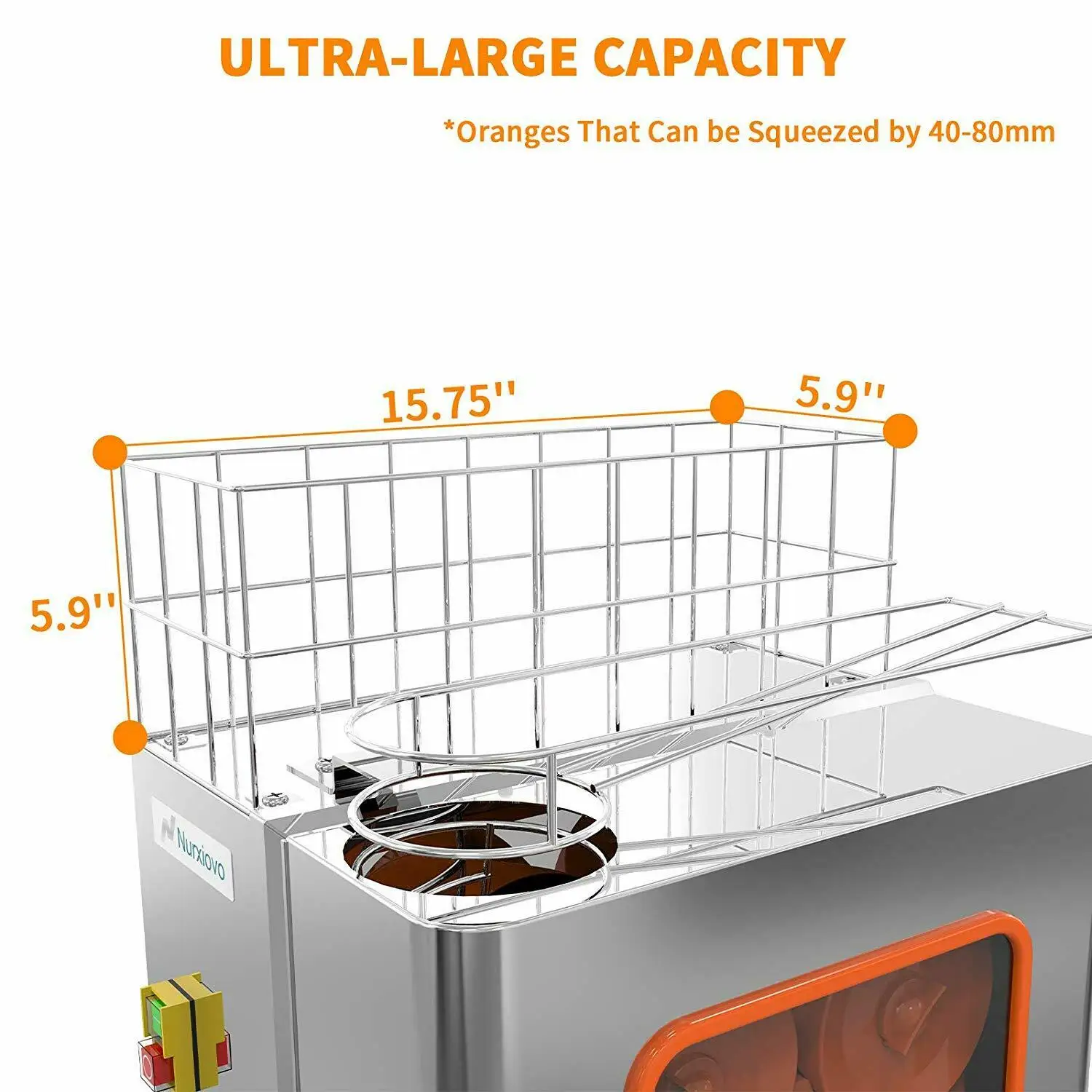 
orange juice extractor machine stainless cover 220V 20-22 oranges 