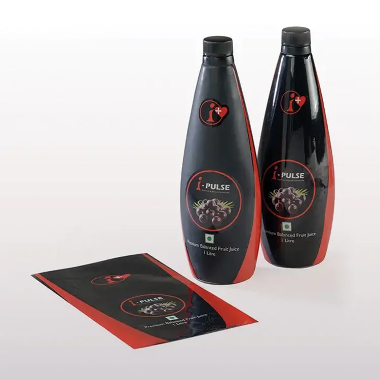 High Quality Custom bottle shrink sleeve pvc plastic shrink sleeve label wrap waterproof sleeve label for Beverage Bottles