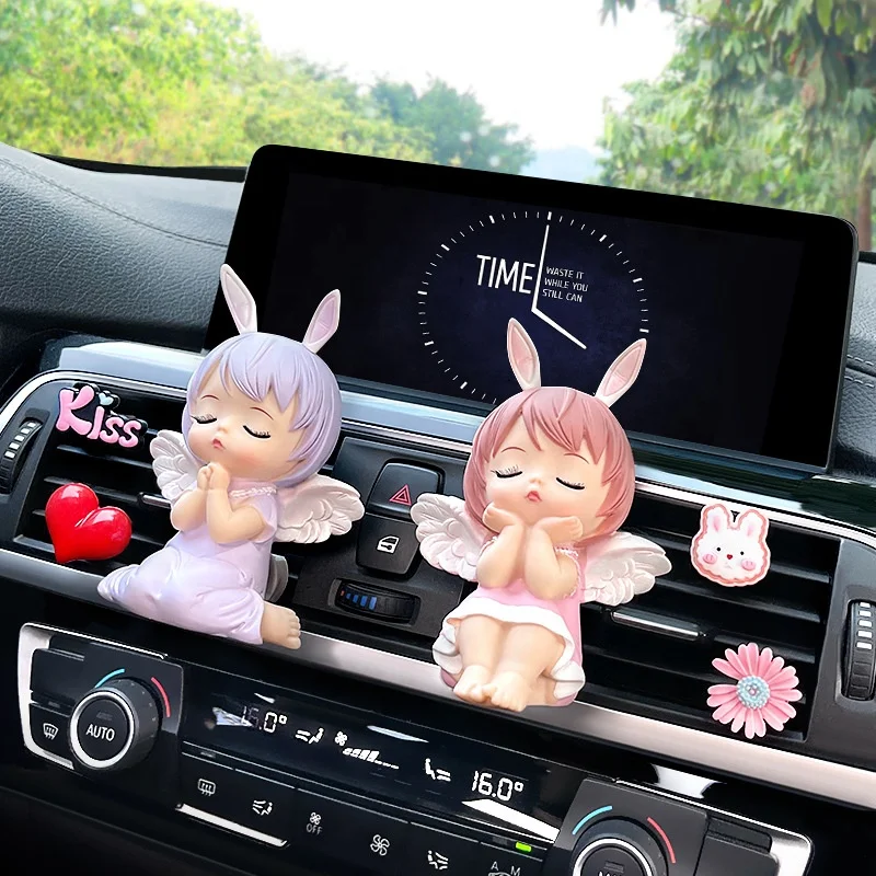 Car Perfume Decoration Accessories Cute Annie Angel Vinyl Car Vent Wrap Smell Outlet Aroma Scent Diffuser