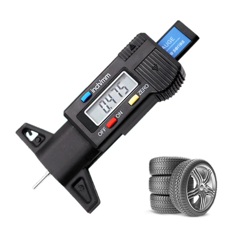 High  digital display tire pattern depth ruler automobile tire wear detection
