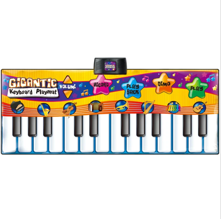 Hot Sale Cheap New Baby Toys Children Playmat Kids Carpet Activities Battery Operated Musical Piano Keyboard Touch Playmat