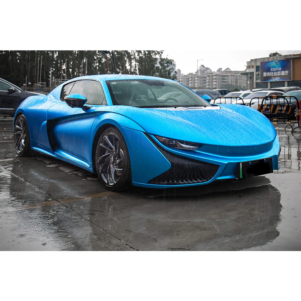 Carlas Водонепроницаемая растягивающаяся воздушная пузырьковая Бесплатная матовая Хромированная Металлическая Автомобильная виниловая декоративная наклейка