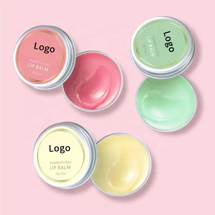 Hot Sale Custom Cute Skincare Pink Moisturizing Lip Balm Exfoliating Vegan Organic Therapy Lip Balm
